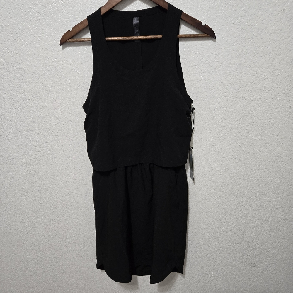NWT Kyodan Outdoor dress black sleeveless cut out mini athletic